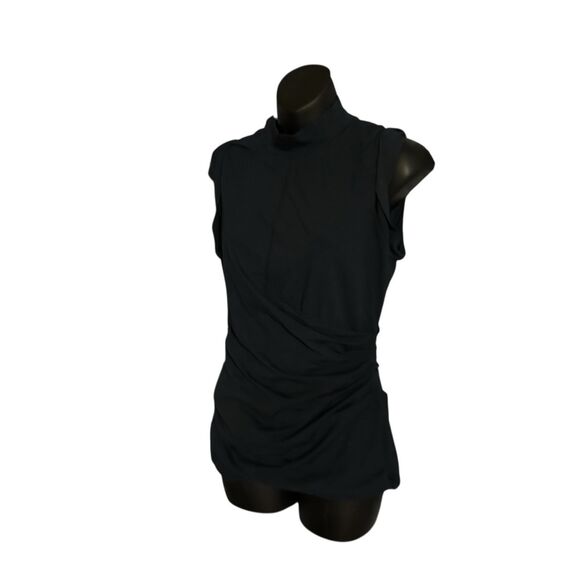 Beautiful 3.1 Phillip Lim navy blue Rolled Sleeve Draped Jersey Tank- size mediu - Picture 4 of 8